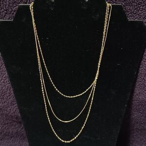 PARADISE BOUTIQUE Delicate Gold-Toned Layered Necklace, 20"